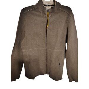 DDC Lab Gray Jacket, Zip Front, USA, Textured Raw Hem, Men's Layering Outdoor